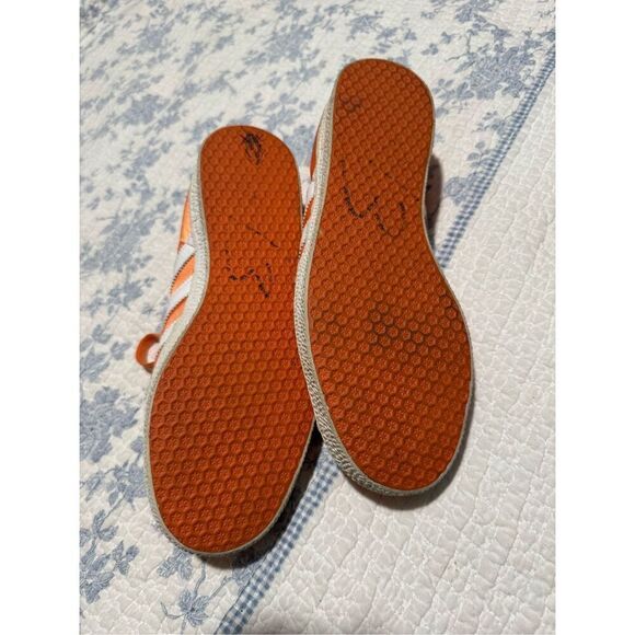 Adidas Gazelle Orange trainers leather 8 1/2 - Picture 6 of 12